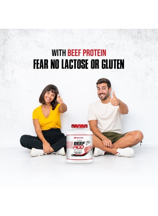 مسكليد هيدرو بيف 100٪ بروتين لحم بقري متحلل - 60 سيرف شوكولاتة - Image 5